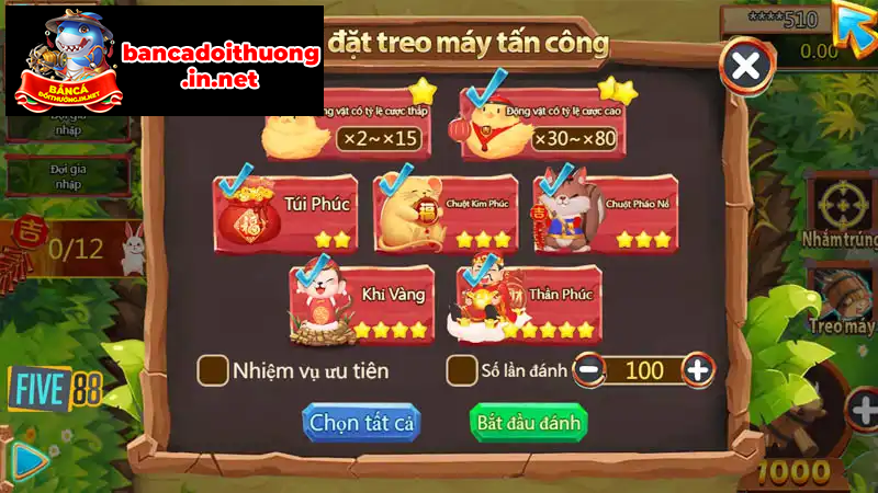 Gõ búa phát tài có nhiều loại mục tiêu khác nhau Gõ búa phát tài có nhiều loại mục tiêu khác nhau